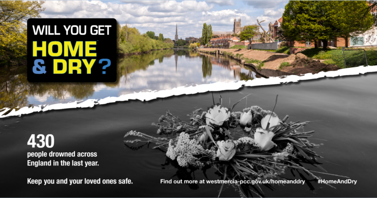 Will you get home & dry? 430 people drowned across England in the last year. Keep you and your loved ones safe. #HomeAndDry