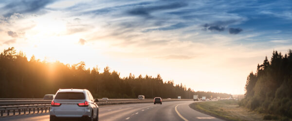 Car on road stock image