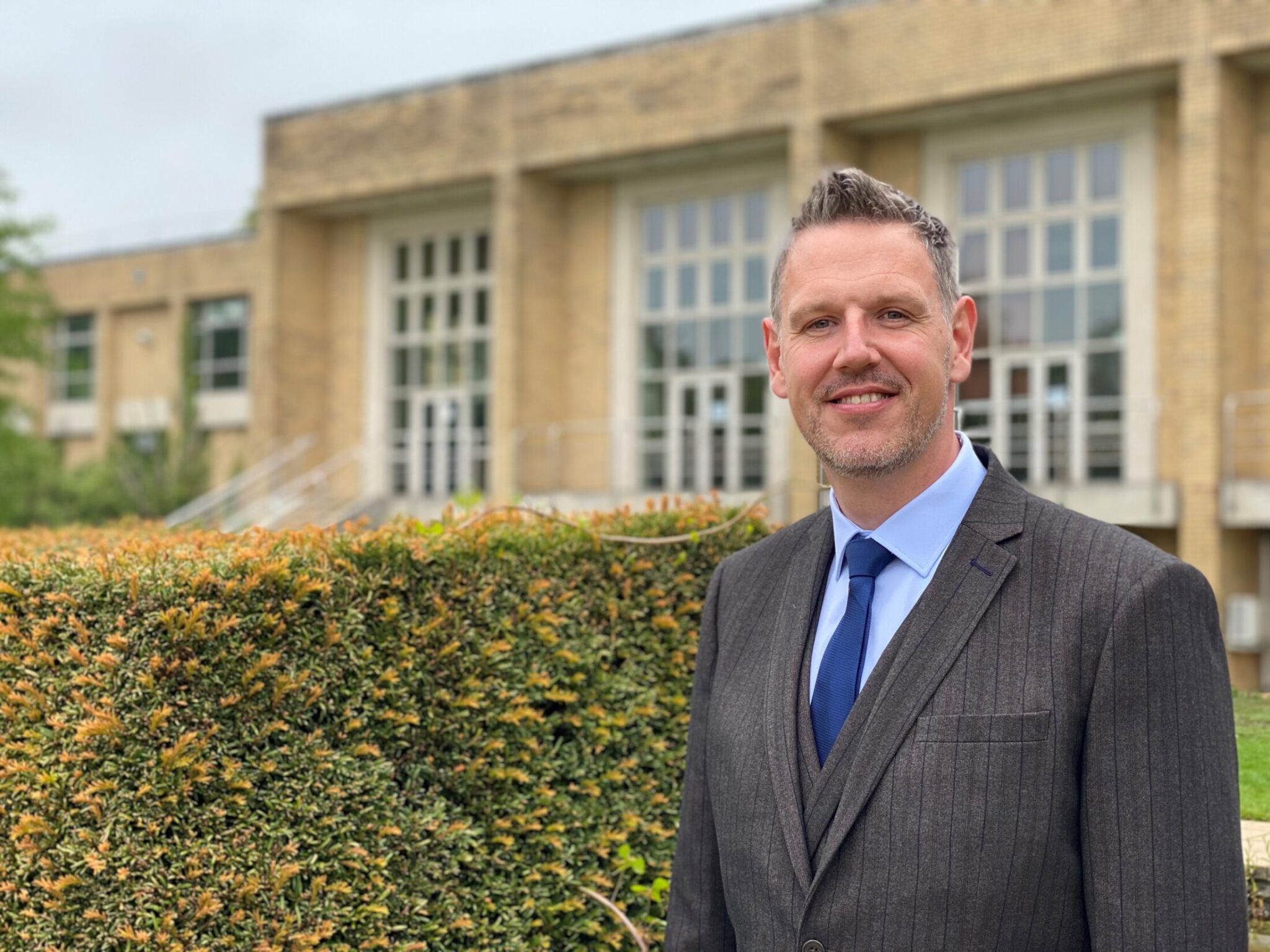 PCC John Campion outside Hindlip