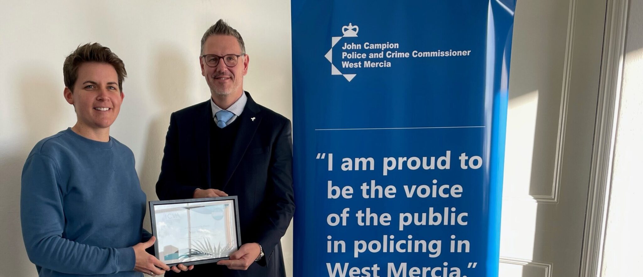 PCC John Campion receives Independent Custody Visitors scheme