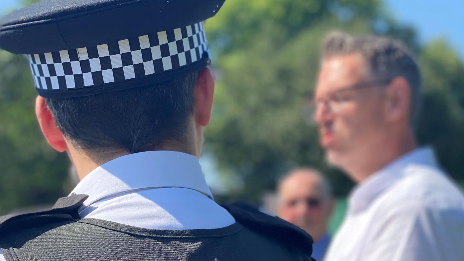 PCC John Campion with police officer