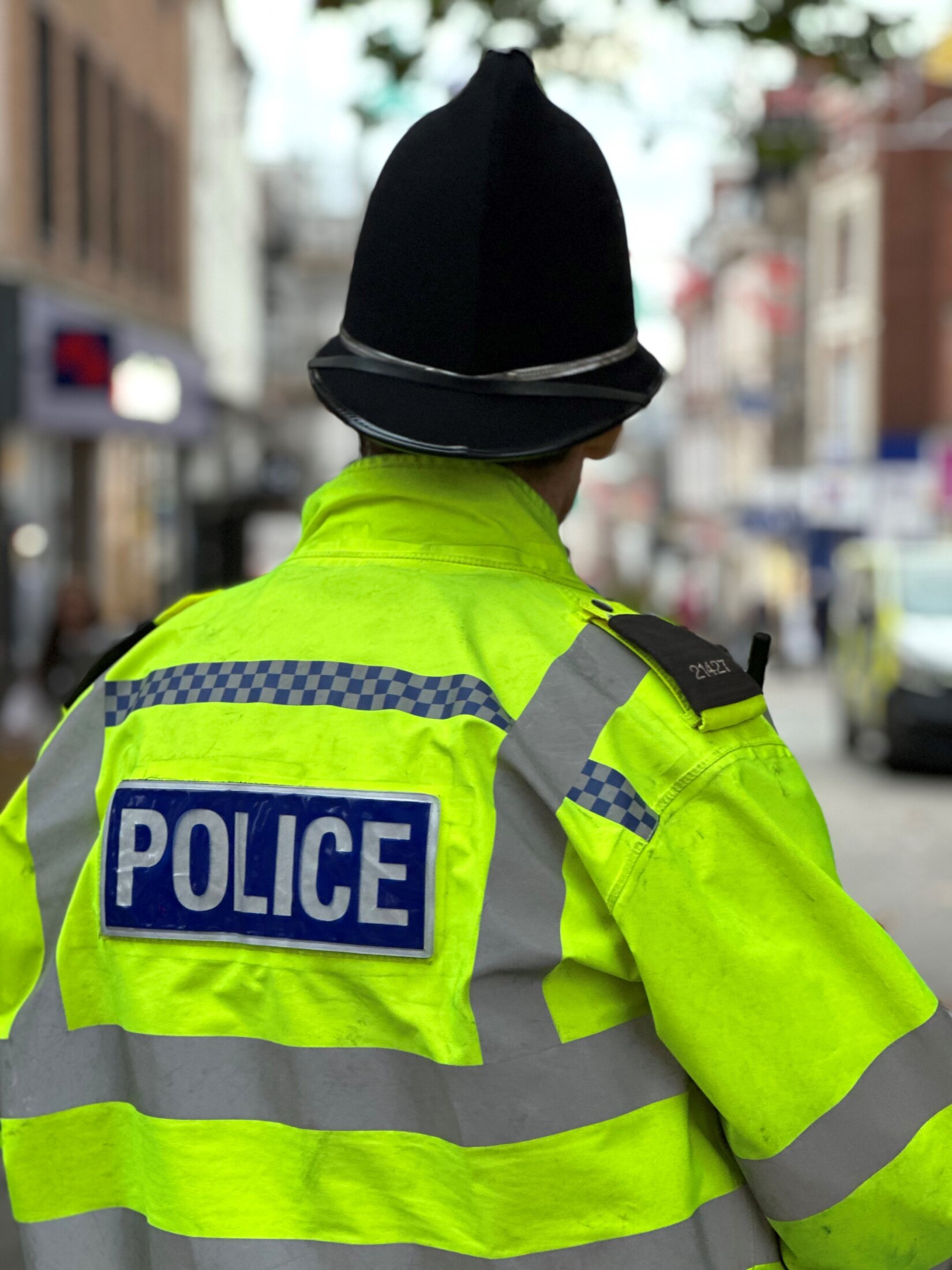 Generic image of police officer in Shrewsbury